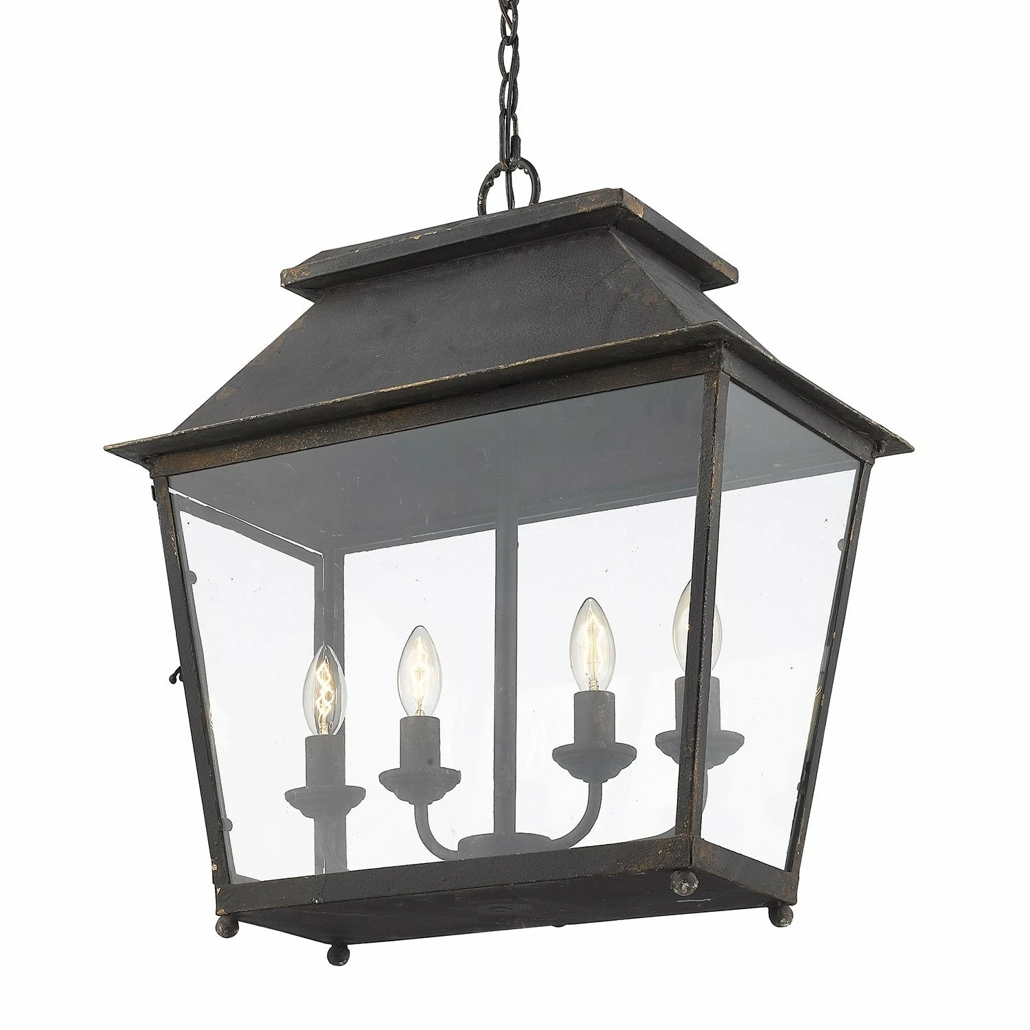 Promo ✨ Golden Lighting Abingdon 4-Light Pendant In Antique Black Iron ✔️ 6 Promo ✨ Golden Lighting Abingdon 4-Light Pendant In Antique Black Iron ✔️ - Image 4