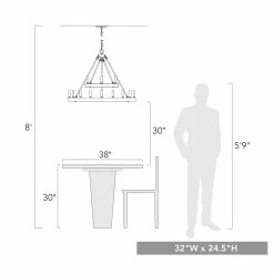 Discount 𧨠Golden Lighting Alastair 2 Tier - 12 Light Chandelier - 35x24.5" βοΈ