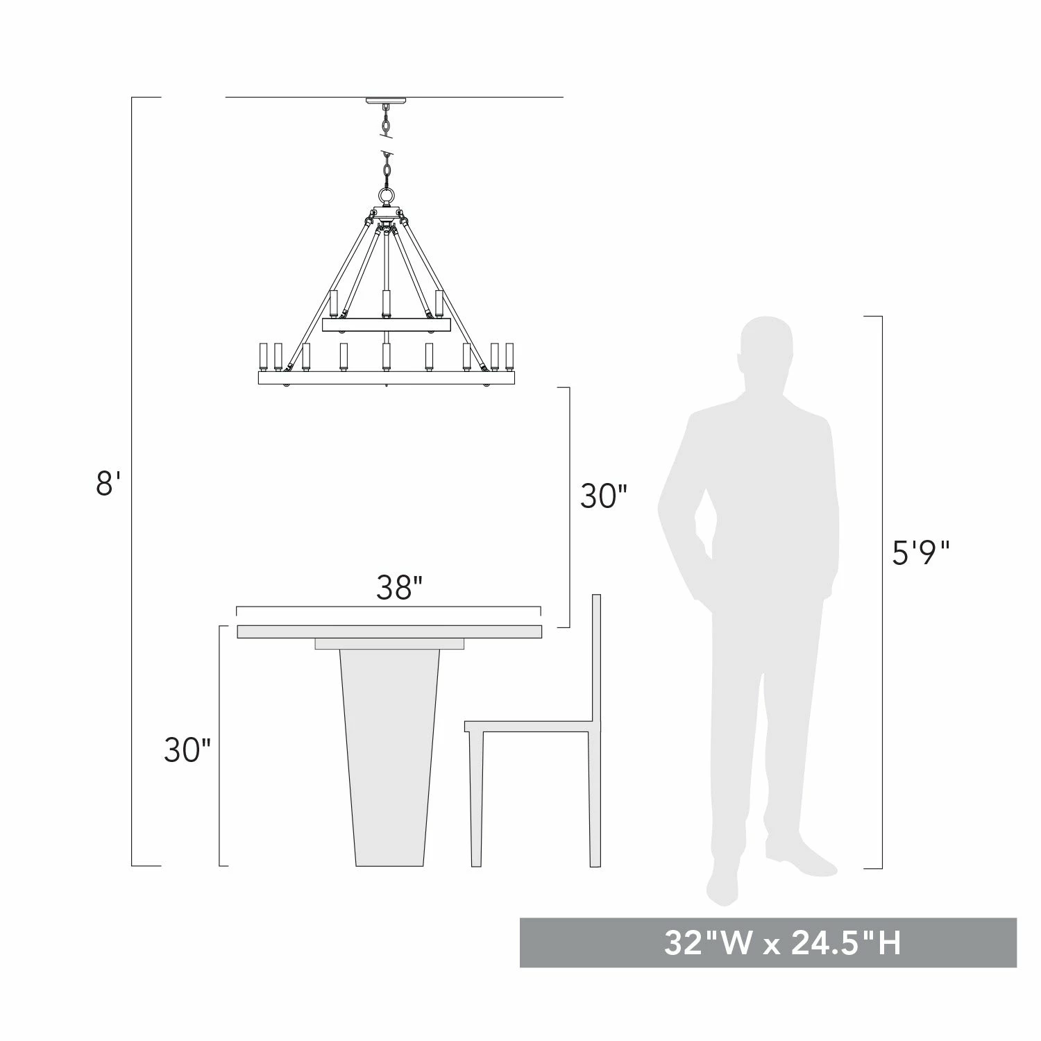 Discount 𧨠Golden Lighting Alastair 2 Tier - 12 Light Chandelier - 35x24.5" βοΈ 3 Discount 𧨠Golden Lighting Alastair 2 Tier - 12 Light Chandelier - 35x24.5" βοΈ