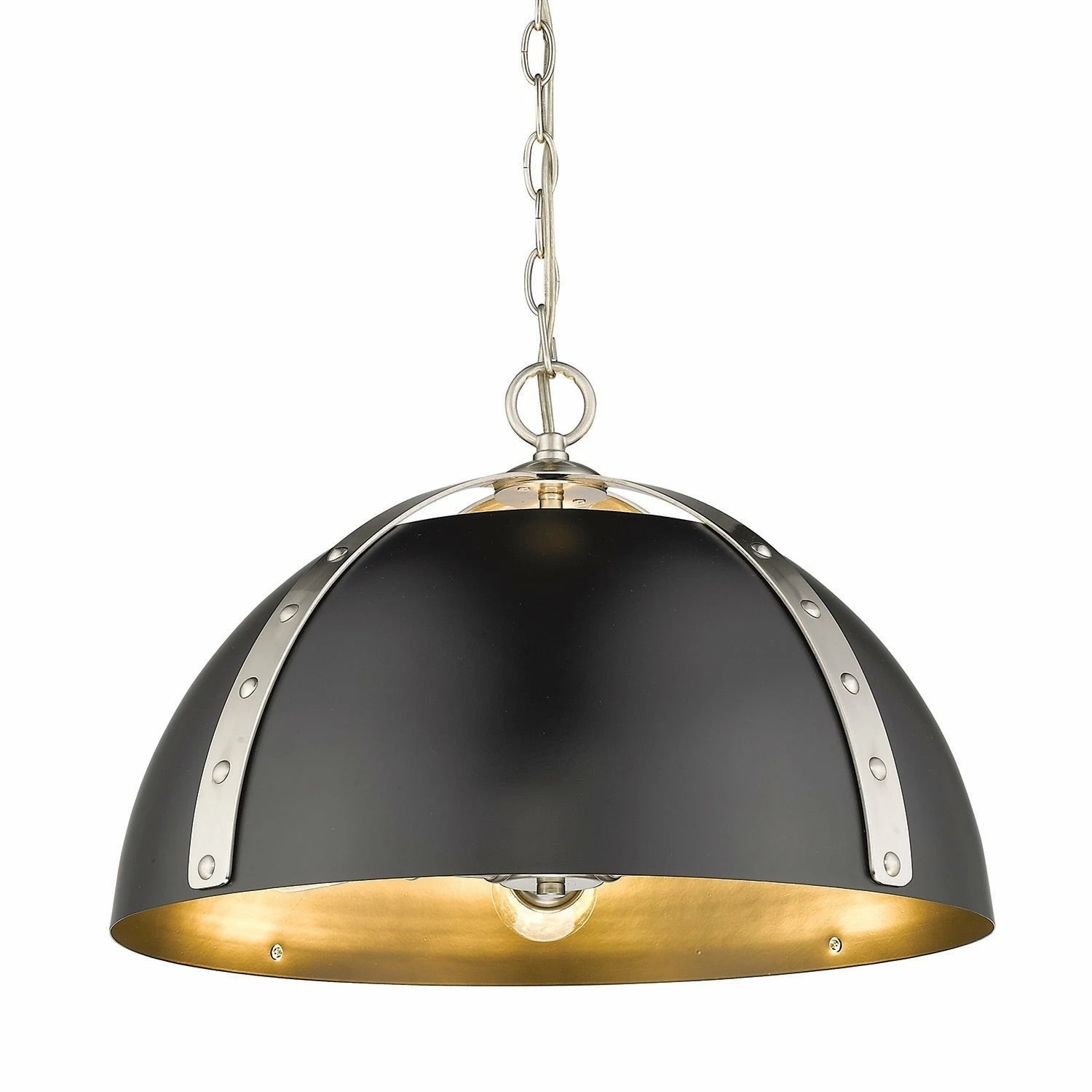 Brand new π Golden Lighting Aldrich 3 Light Pendant Aged Brass With Black Shade π 14 Brand new π Golden Lighting Aldrich 3 Light Pendant Aged Brass With Black Shade π - Image 12