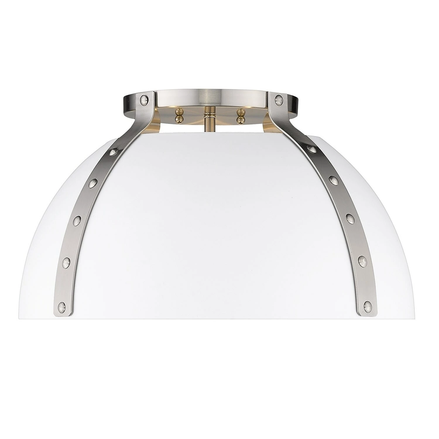 Best Sale β Golden Lighting Aldrich Flush Mount - 18" Aged Brass With Black Shade π― - Image 8