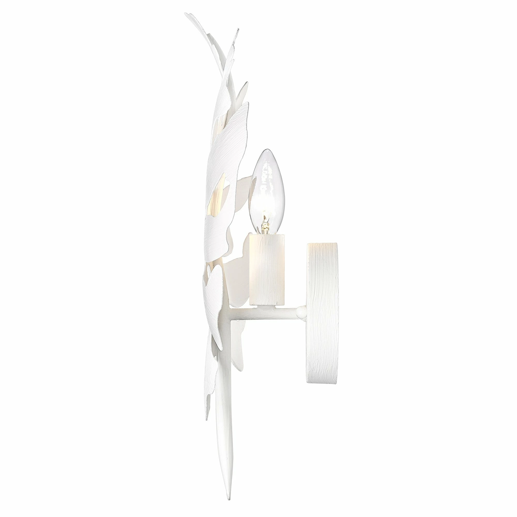 Cheapest π Golden Lighting Aruba 1 Light Wall Sconce - Textured White Plaster π₯ - Image 2