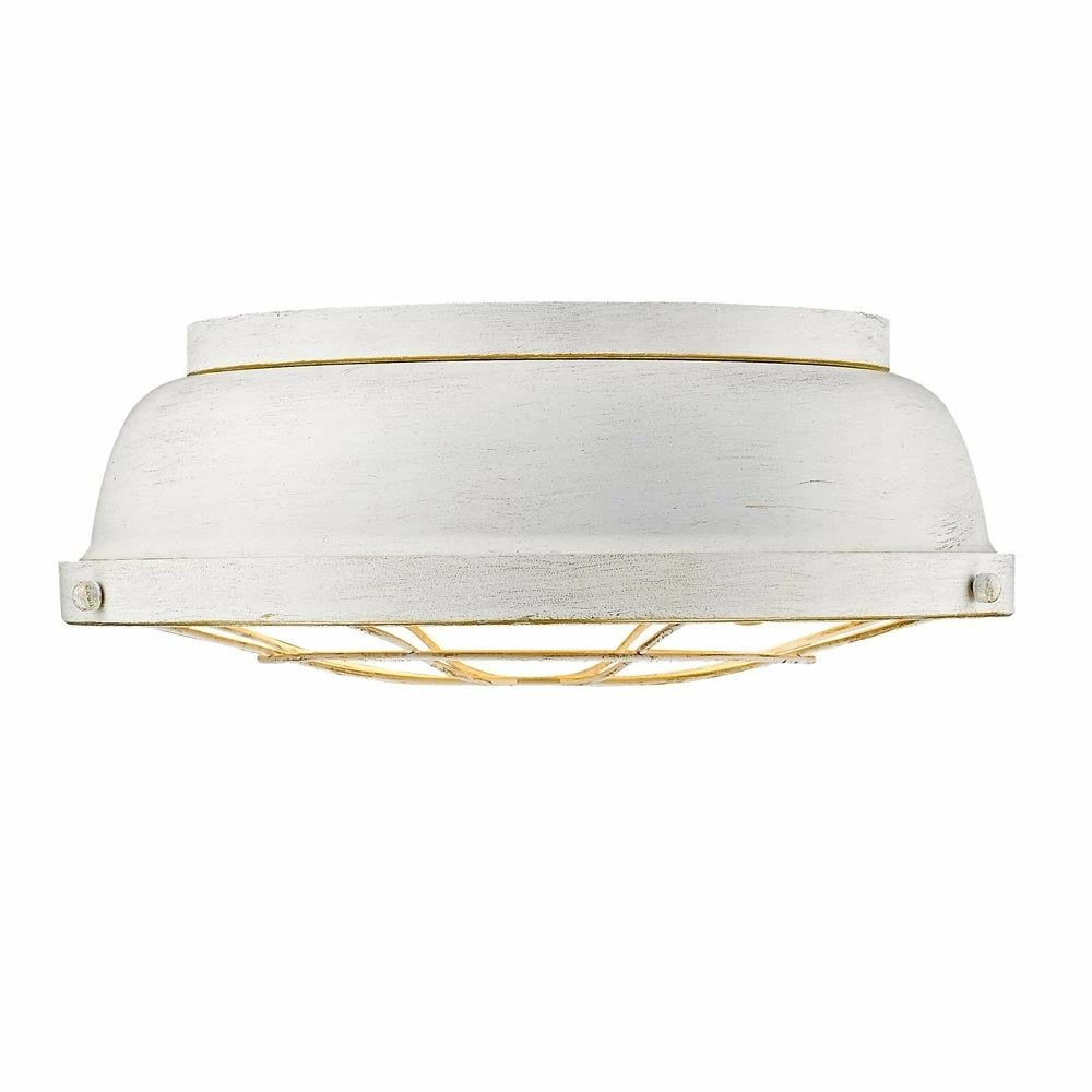 Outlet βοΈ Golden Lighting Bartlett French White Steel Flush Mount Light 𧨠3 Outlet βοΈ Golden Lighting Bartlett French White Steel Flush Mount Light π§¨
