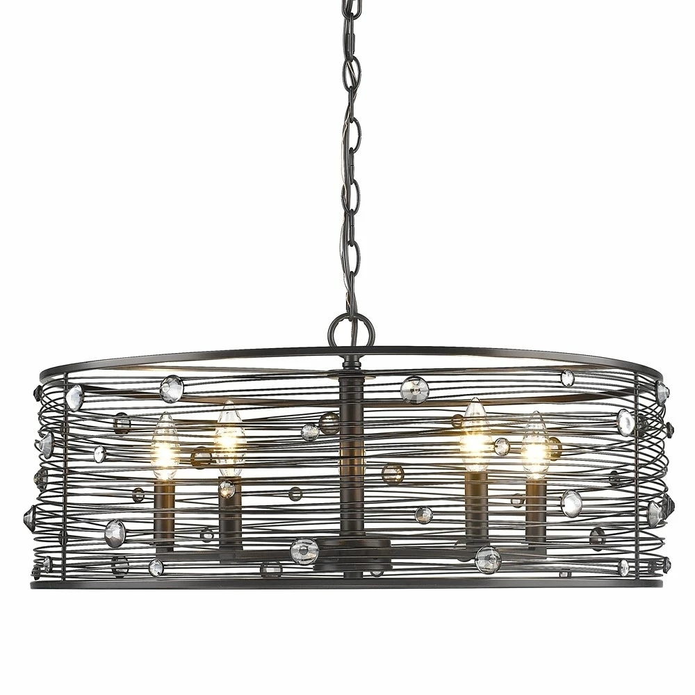 Hot Sale π Golden Lighting Bijoux 5 Light Chandelier In Brushed Etruscan Bronze π 3 Hot Sale π Golden Lighting Bijoux 5 Light Chandelier In Brushed Etruscan Bronze π