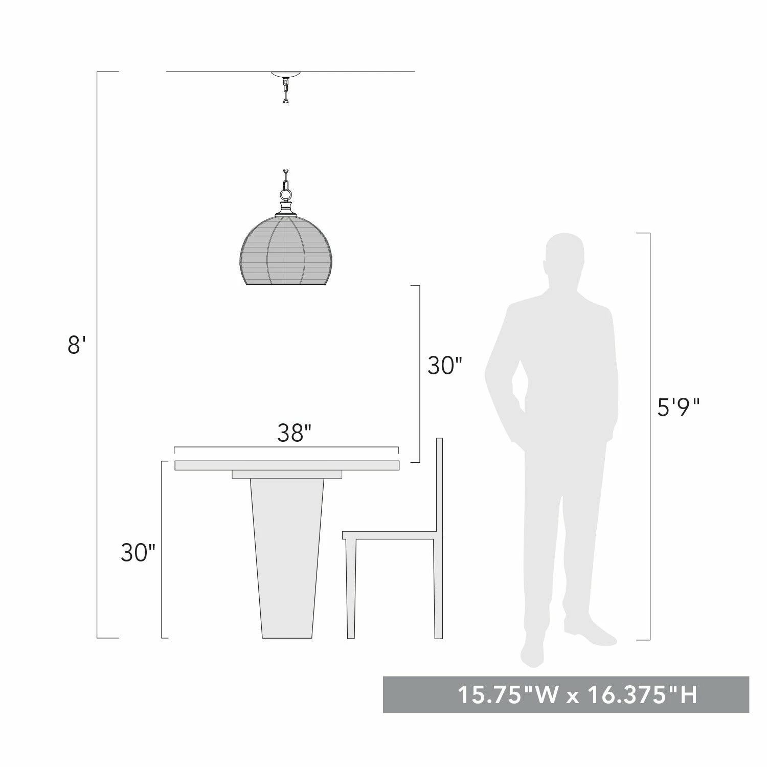 Hot Sale π Golden Lighting Calypso Medium Pendant - 19x16.375" π€©