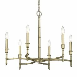 Promo 🧨 Golden Lighting Cambay 6 Light Chandelier 🎉