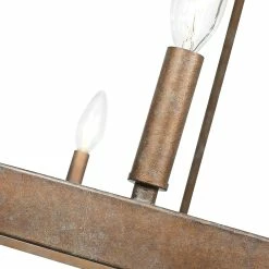 Best Sale 🔔 Golden Lighting Carraway 9 Light Chandelier - Copper Patina ✔️ -Golden Lighting Sales Carraway 9 Light Chandelier 3