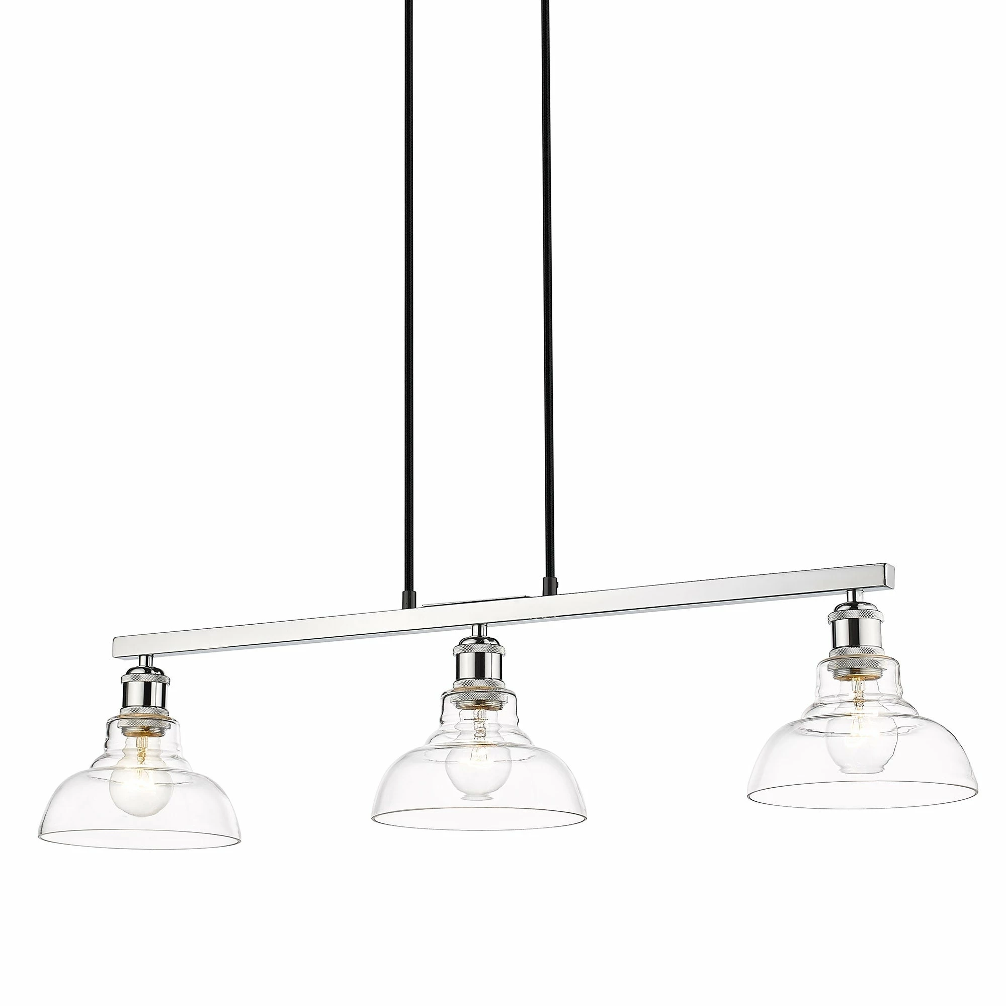 Promo β Golden Lighting Carver 3 Light Semi-Flush Chrome With Clear Glass π 10 Promo β Golden Lighting Carver 3 Light Semi-Flush Chrome With Clear Glass π - Image 8