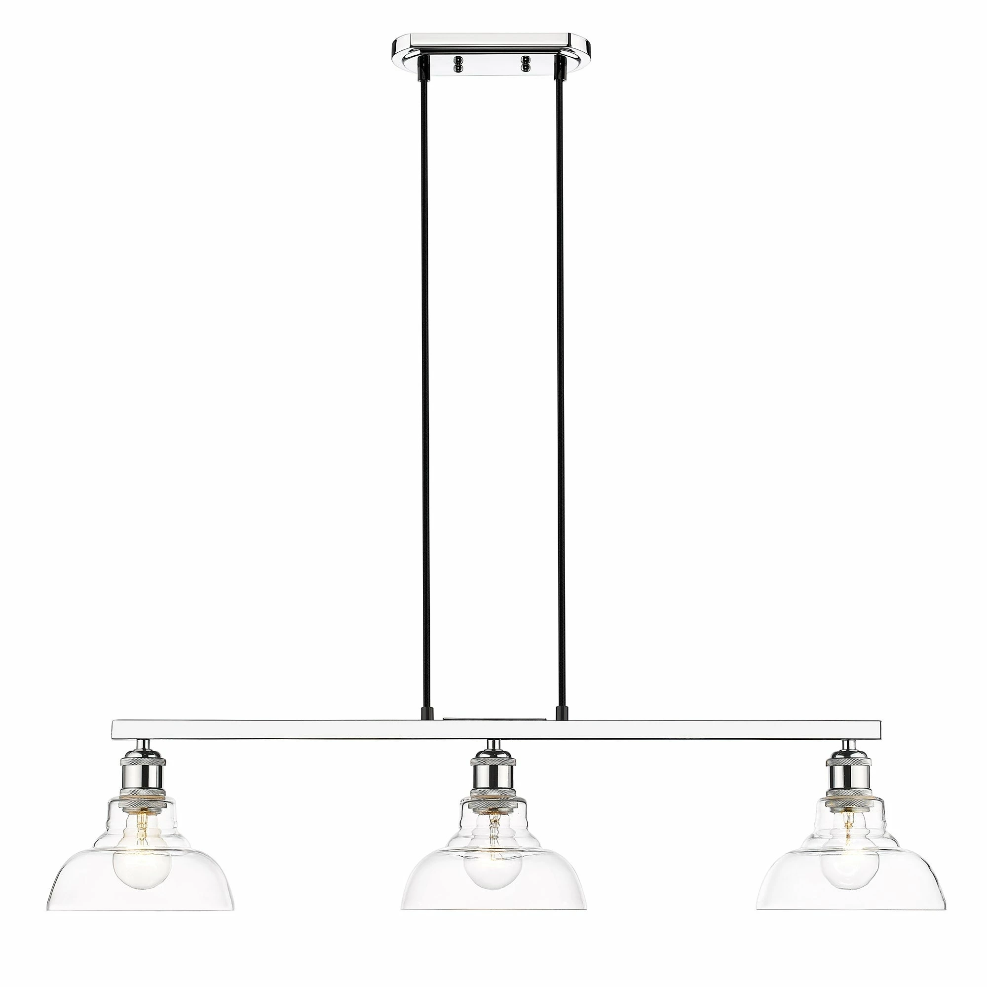 Promo β Golden Lighting Carver 3 Light Semi-Flush Chrome With Clear Glass π 11 Promo β Golden Lighting Carver 3 Light Semi-Flush Chrome With Clear Glass π - Image 9
