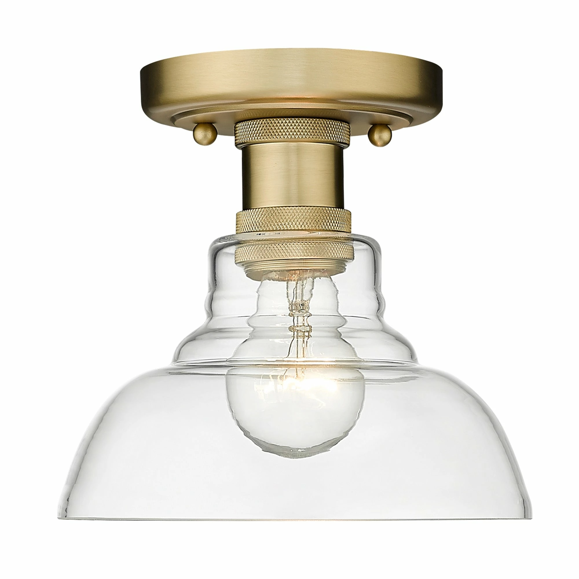 Promo π₯° Golden Lighting Carver Flush Mount Brushed Champagne Bronze π 4 Promo π₯° Golden Lighting Carver Flush Mount Brushed Champagne Bronze π - Image 2