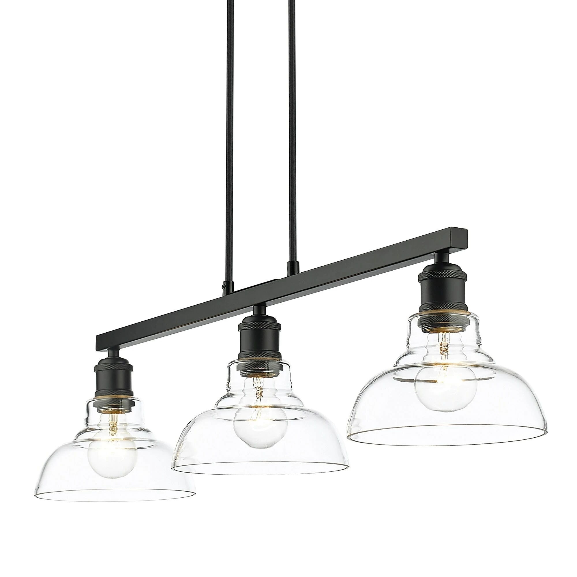 Wholesale π Golden Lighting Carver Linear Pendant Chrome With Clear Glass π 5 Wholesale π Golden Lighting Carver Linear Pendant Chrome With Clear Glass π - Image 3