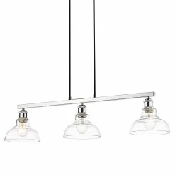 Wholesale π Golden Lighting Carver Linear Pendant Chrome With Clear Glass π 17 Wholesale π Golden Lighting Carver Linear Pendant Chrome With Clear Glass π -Golden Lighting Sales Carver Linear Pendant 5