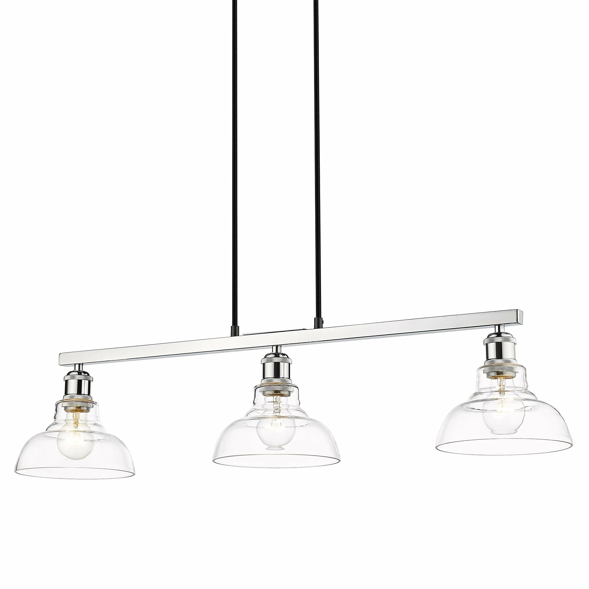 Wholesale π Golden Lighting Carver Linear Pendant Chrome With Clear Glass π 8 Wholesale π Golden Lighting Carver Linear Pendant Chrome With Clear Glass π - Image 6