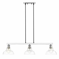 Wholesale π Golden Lighting Carver Linear Pendant Chrome With Clear Glass π 18 Wholesale π Golden Lighting Carver Linear Pendant Chrome With Clear Glass π -Golden Lighting Sales Carver Linear Pendant 6