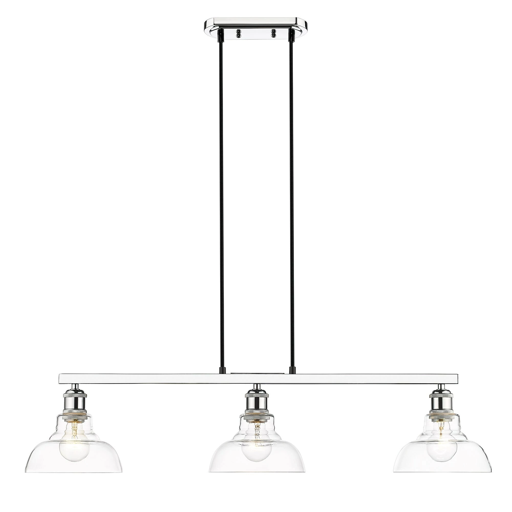 Wholesale π Golden Lighting Carver Linear Pendant Chrome With Clear Glass π 9 Wholesale π Golden Lighting Carver Linear Pendant Chrome With Clear Glass π - Image 7