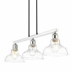 Wholesale π Golden Lighting Carver Linear Pendant Chrome With Clear Glass π 19 Wholesale π Golden Lighting Carver Linear Pendant Chrome With Clear Glass π -Golden Lighting Sales Carver Linear Pendant 7
