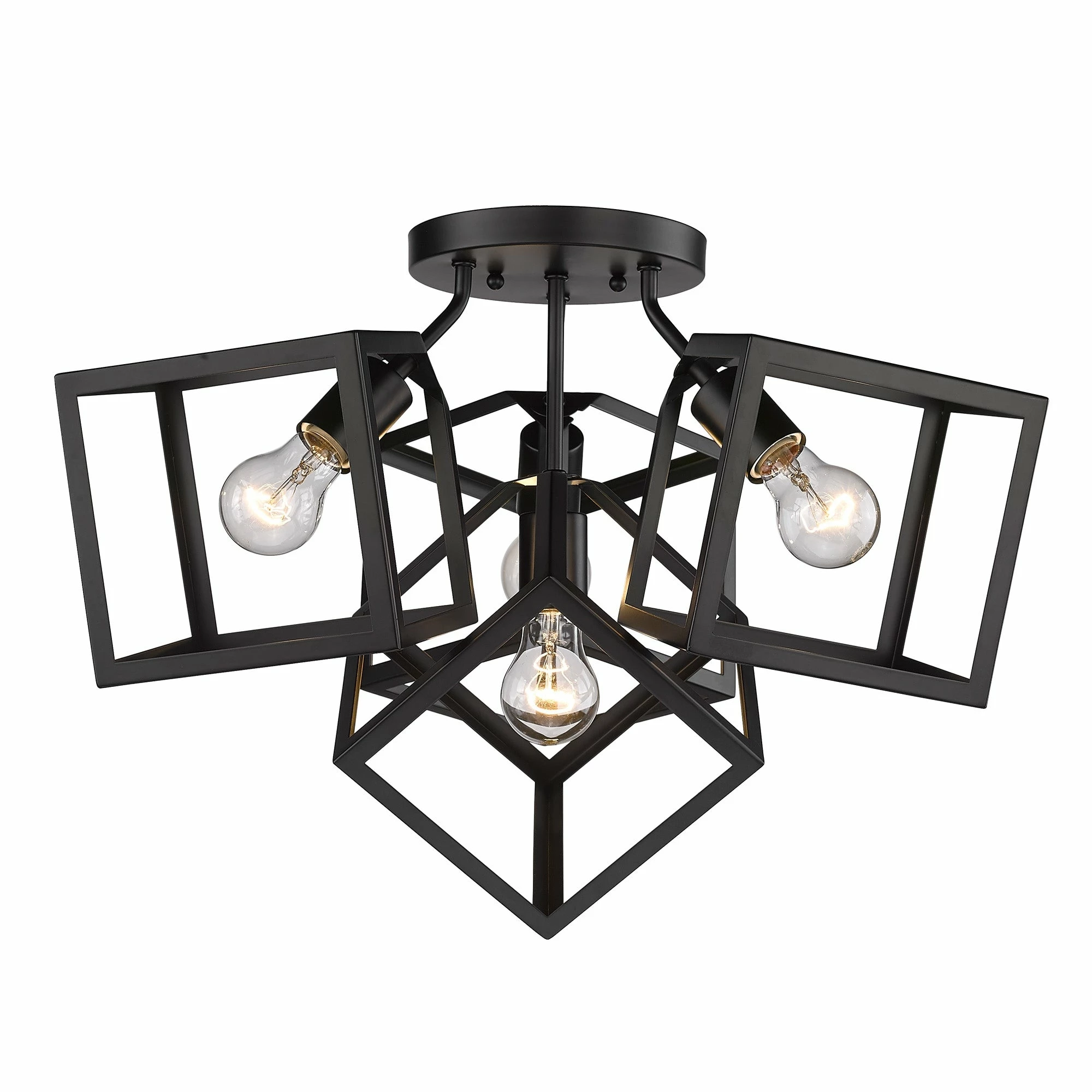 Top 10 π Golden Lighting Cassio 4 Light Semi-Flush - Matte Black π 4 Top 10 π Golden Lighting Cassio 4 Light Semi-Flush - Matte Black π - Image 2