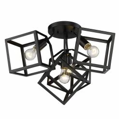 Top 10 π Golden Lighting Cassio 4 Light Semi-Flush - Matte Black π 8 Top 10 π Golden Lighting Cassio 4 Light Semi-Flush - Matte Black π -Golden Lighting Sales Cassio 4 Light Semi Flush 2