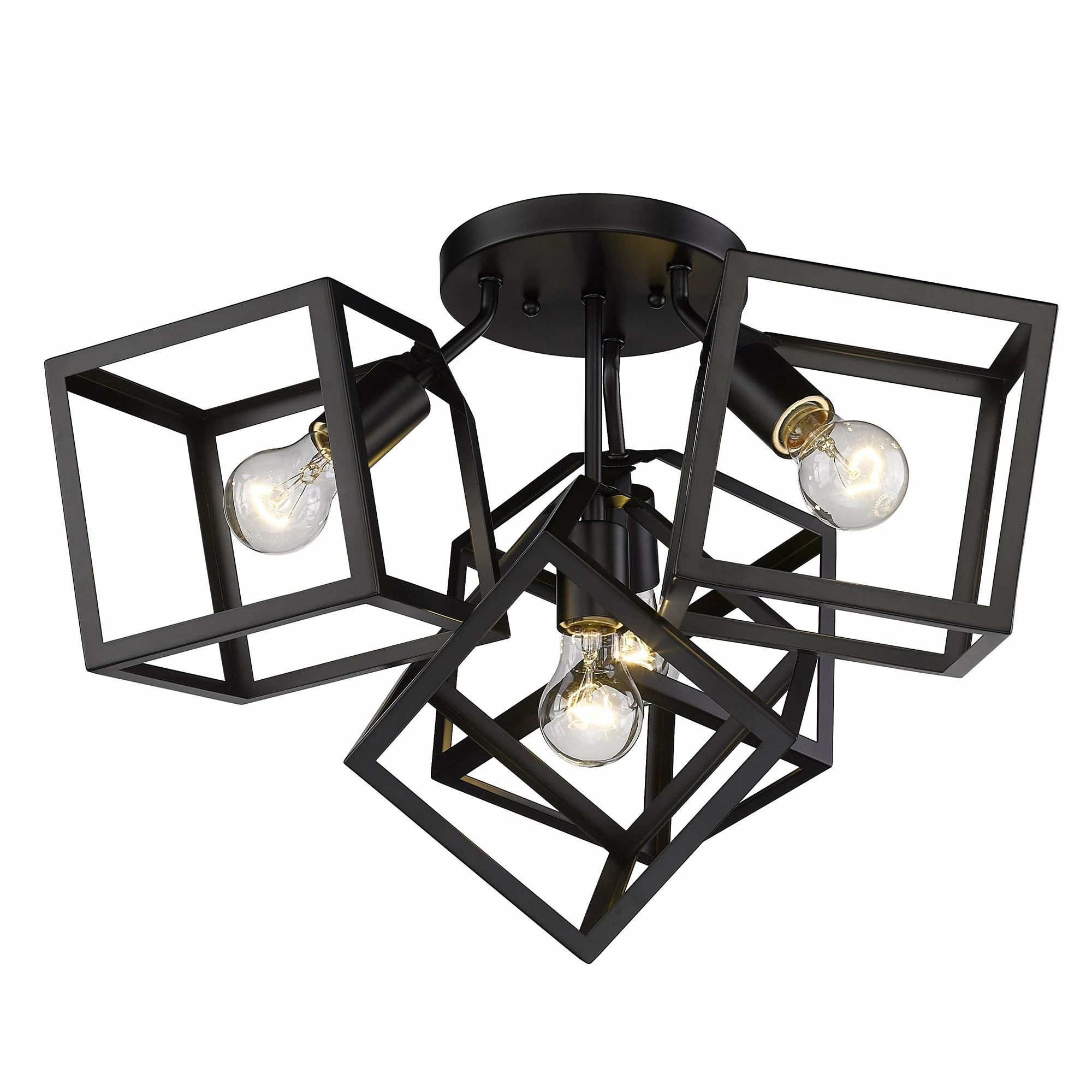 Top 10 π Golden Lighting Cassio 4 Light Semi-Flush - Matte Black π 5 Top 10 π Golden Lighting Cassio 4 Light Semi-Flush - Matte Black π - Image 3