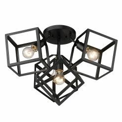Top 10 π Golden Lighting Cassio 4 Light Semi-Flush - Matte Black π 9 Top 10 π Golden Lighting Cassio 4 Light Semi-Flush - Matte Black π -Golden Lighting Sales Cassio 4 Light Semi Flush 3