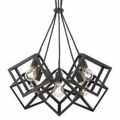 Promo ⭐ Golden Lighting Cassio 5 Light Pendant Olympic Gold ⭐ -Golden Lighting Sales Cassio 5 Light Pendant 2