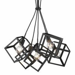 Promo ⭐ Golden Lighting Cassio 5 Light Pendant Olympic Gold ⭐ -Golden Lighting Sales Cassio 5 Light Pendant 3