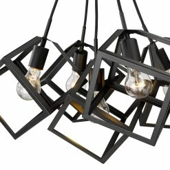 Promo ⭐ Golden Lighting Cassio 5 Light Pendant Olympic Gold ⭐ -Golden Lighting Sales Cassio 5 Light Pendant 4