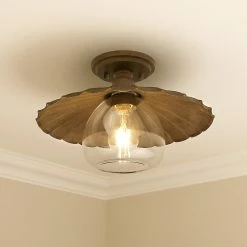 Brand new π Golden Lighting Clemence Flush Mount - Dark Rust π 10 Brand new π Golden Lighting Clemence Flush Mount - Dark Rust π -Golden Lighting Sales Clemence Flush Mount 2