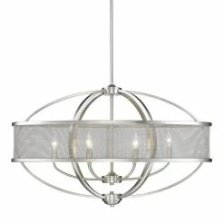 Deals π Golden Lighting Colson PW Linear Pewter-finish Pendant Light β
