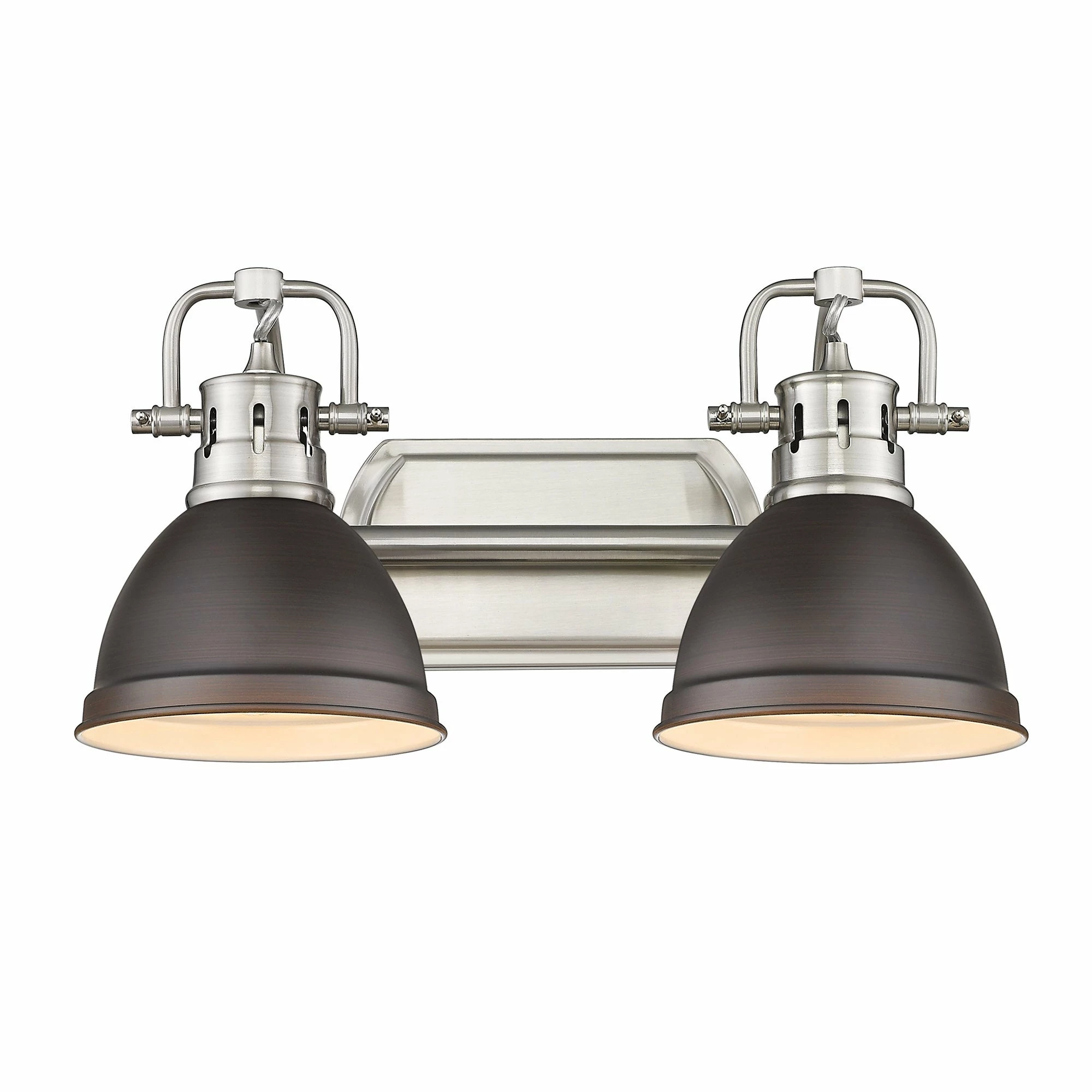 Discount π― Golden Lighting Duncan 2 Light Bath Vanity Pewter With Aged Brass Shades π 9 Discount π― Golden Lighting Duncan 2 Light Bath Vanity Pewter With Aged Brass Shades π - Image 7