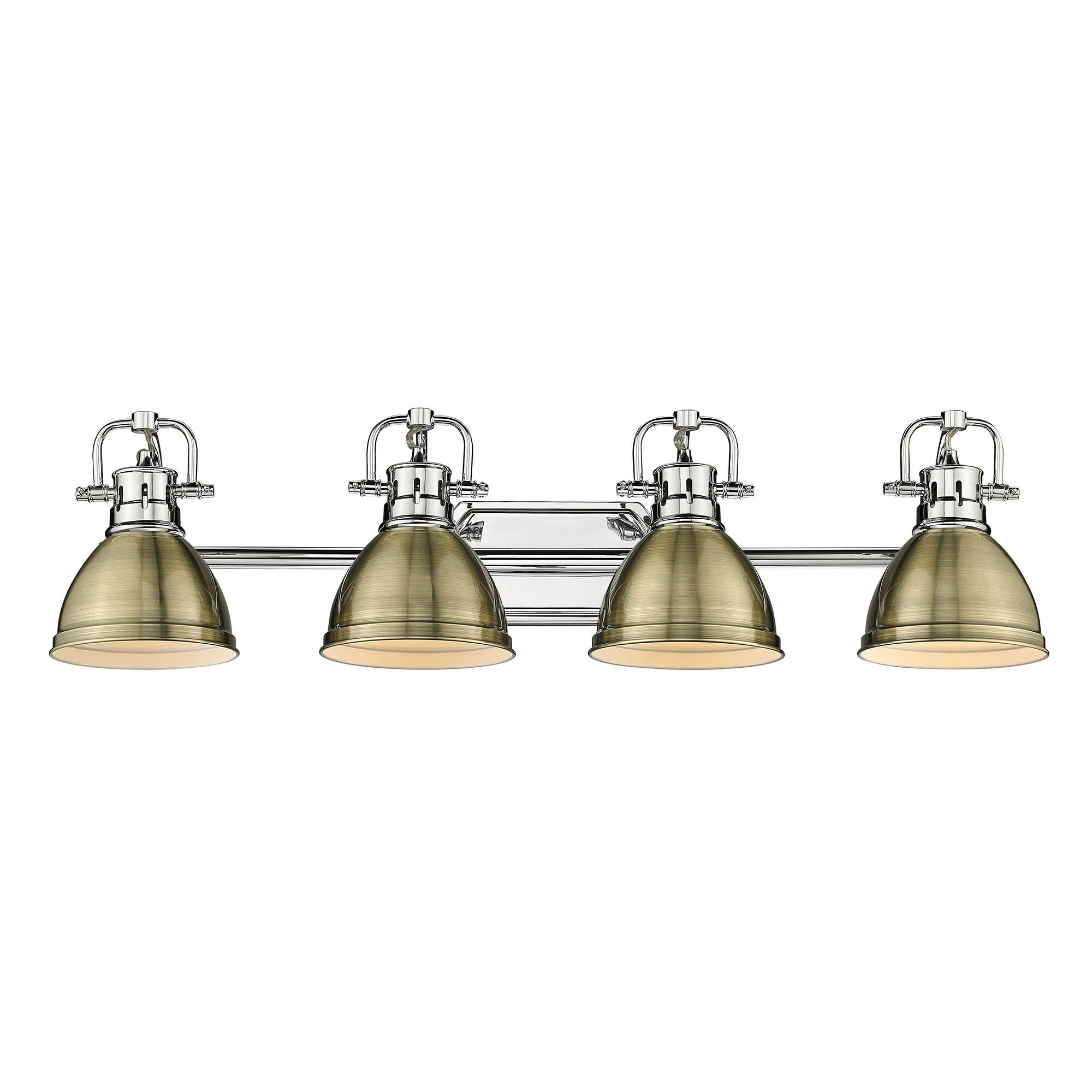 Coupon π₯ Golden Lighting Duncan 4-light Bath Vanity Chrome & Matte White π 4 Coupon π₯ Golden Lighting Duncan 4-light Bath Vanity Chrome & Matte White π - Image 2