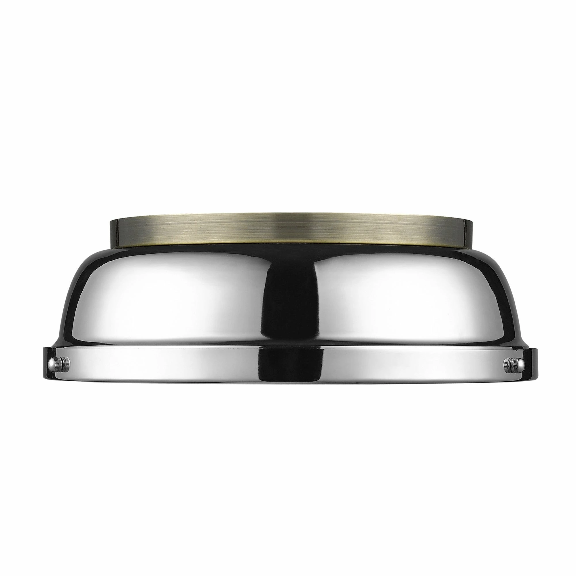 Coupon π Golden Lighting Duncan Flush Mount - 14 Dia X 4.25 H - 14 Dia X 4.25 H Aged Brass With Matte White Shade π 4 Coupon π Golden Lighting Duncan Flush Mount - 14 Dia X 4.25 H - 14 Dia X 4.25 H Aged Brass With Matte White Shade π - Image 2