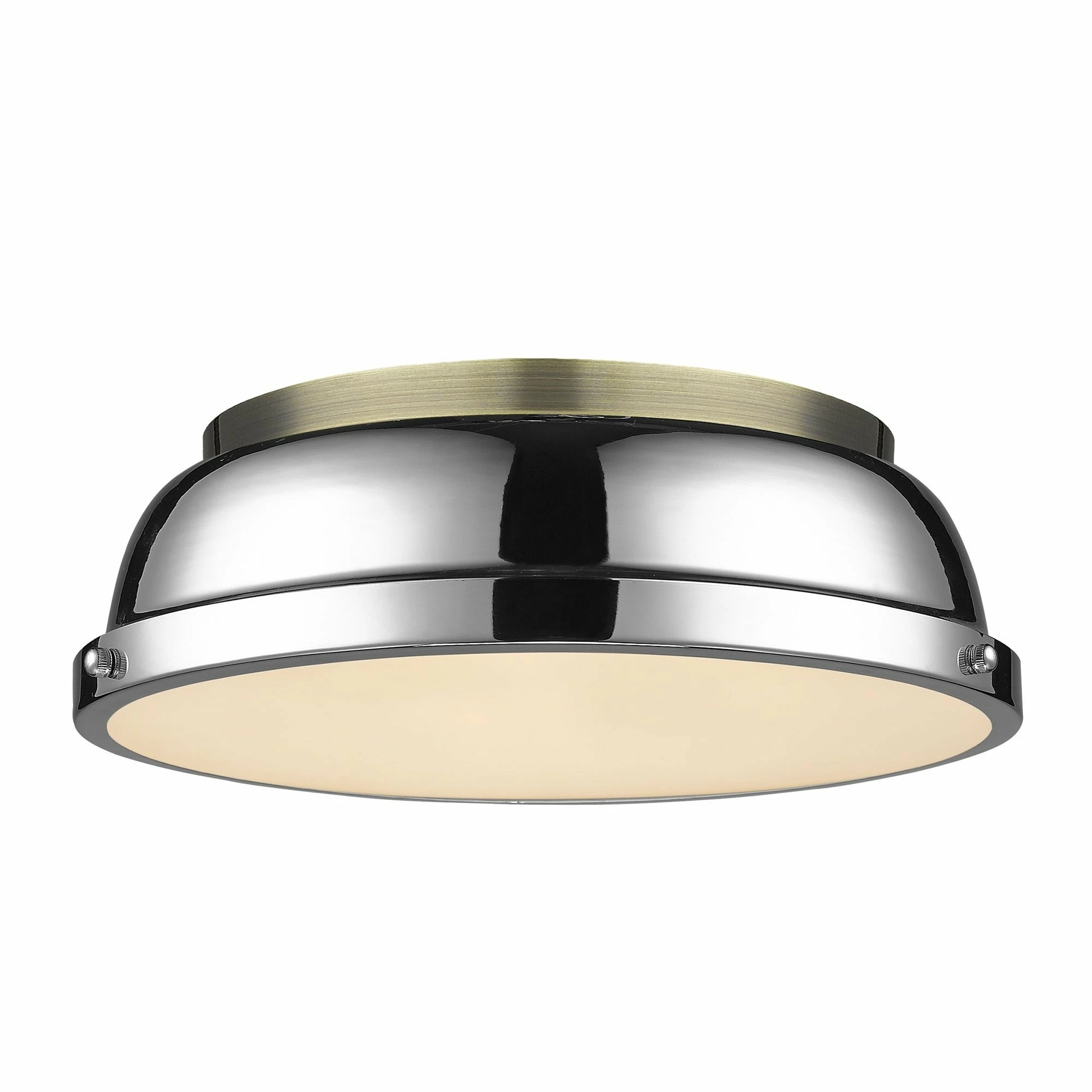 Coupon π Golden Lighting Duncan Flush Mount - 14 Dia X 4.25 H - 14 Dia X 4.25 H Aged Brass With Matte White Shade π 3 Coupon π Golden Lighting Duncan Flush Mount - 14 Dia X 4.25 H - 14 Dia X 4.25 H Aged Brass With Matte White Shade π