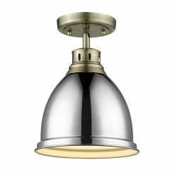 Best reviews of โ Golden Lighting Duncan Flush-mount Light Fixture Matte Black With Pewter ๐