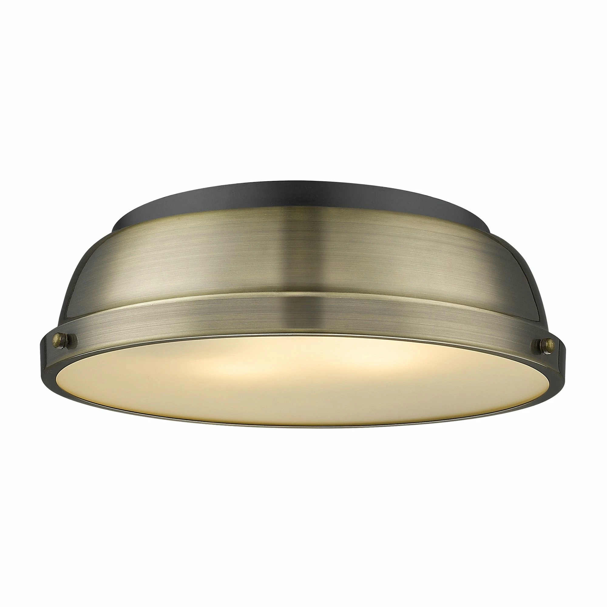 Brand new β Golden Lighting Duncan Flush Mount Matte Black With Aged Brass π 3 Brand new β Golden Lighting Duncan Flush Mount Matte Black With Aged Brass π