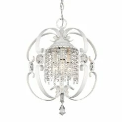 New 🥰 Golden Lighting Ella Mini Chandelier White Gold ✔️ -Golden Lighting Sales Ella Mini Chandelier 7d4c0a9b 3fa5 4f2a 8afd c8c072b46877