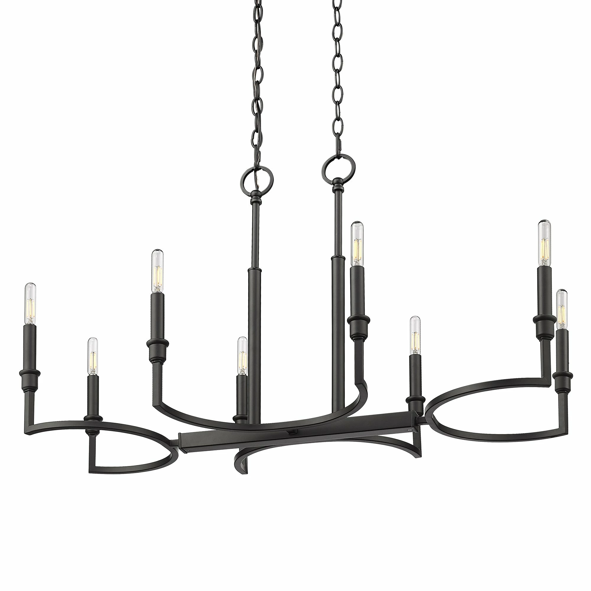 Cheapest ✔️ Golden Lighting Ellyn Linear Pendant - Matte Black 👏 - Image 3