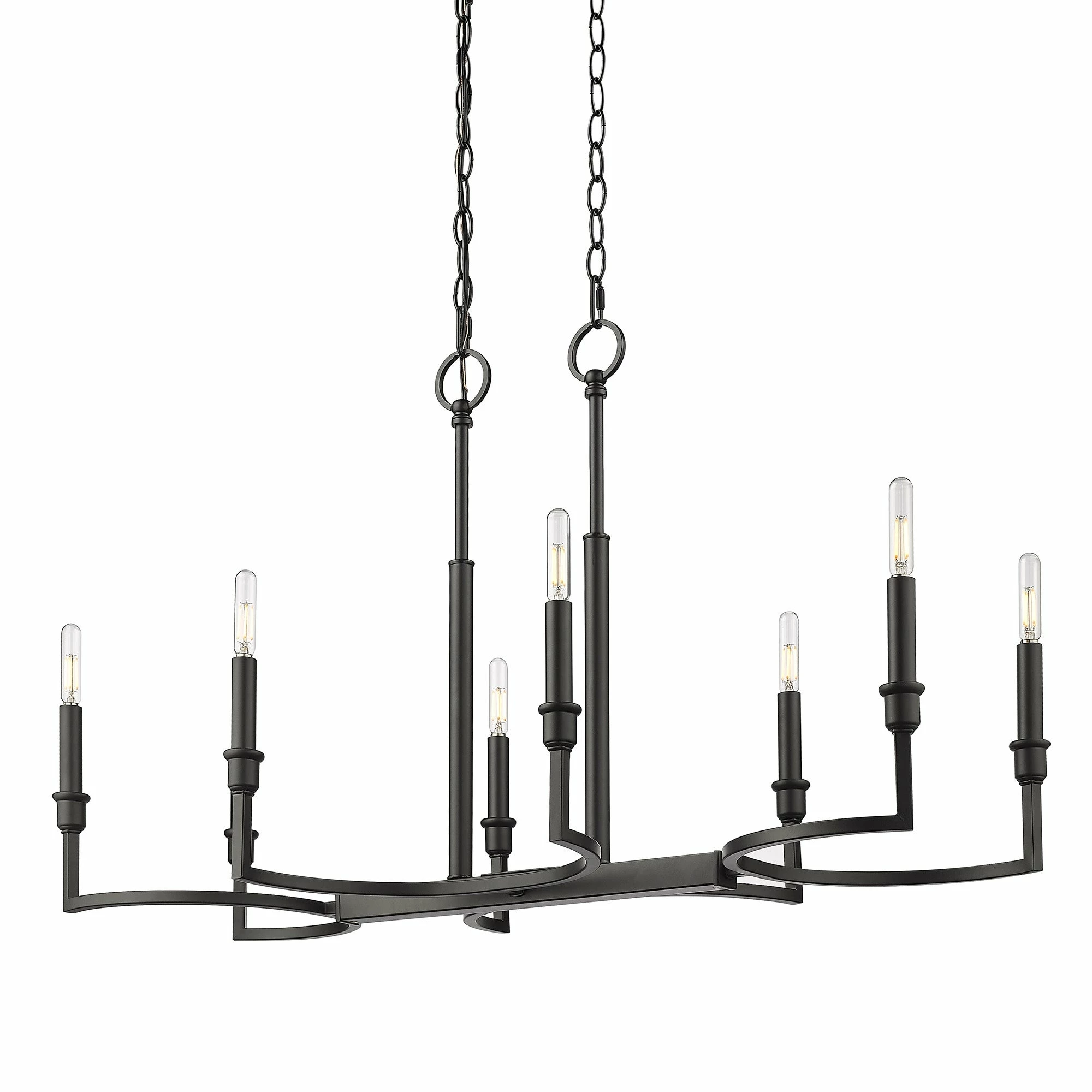 Cheapest ✔️ Golden Lighting Ellyn Linear Pendant - Matte Black 👏