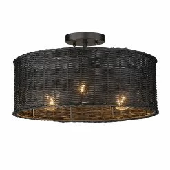 Deals ⌛ Golden Lighting Erma 3 Light Semi-flush ⭐ -Golden Lighting Sales Erma 3 Light Semi flush 1