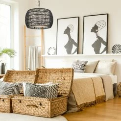 Coupon π― Golden Lighting Everly 4 Light Chandelier - 19"x13.5" Matte Black With Modern Black Rattan π― 14 Coupon π― Golden Lighting Everly 4 Light Chandelier - 19"x13.5" Matte Black With Modern Black Rattan π― -Golden Lighting Sales Everly 4 Light Chandelier 2
