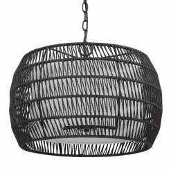 Coupon π― Golden Lighting Everly 4 Light Chandelier - 19"x13.5" Matte Black With Modern Black Rattan π― 15 Coupon π― Golden Lighting Everly 4 Light Chandelier - 19"x13.5" Matte Black With Modern Black Rattan π― -Golden Lighting Sales Everly 4 Light Chandelier 3