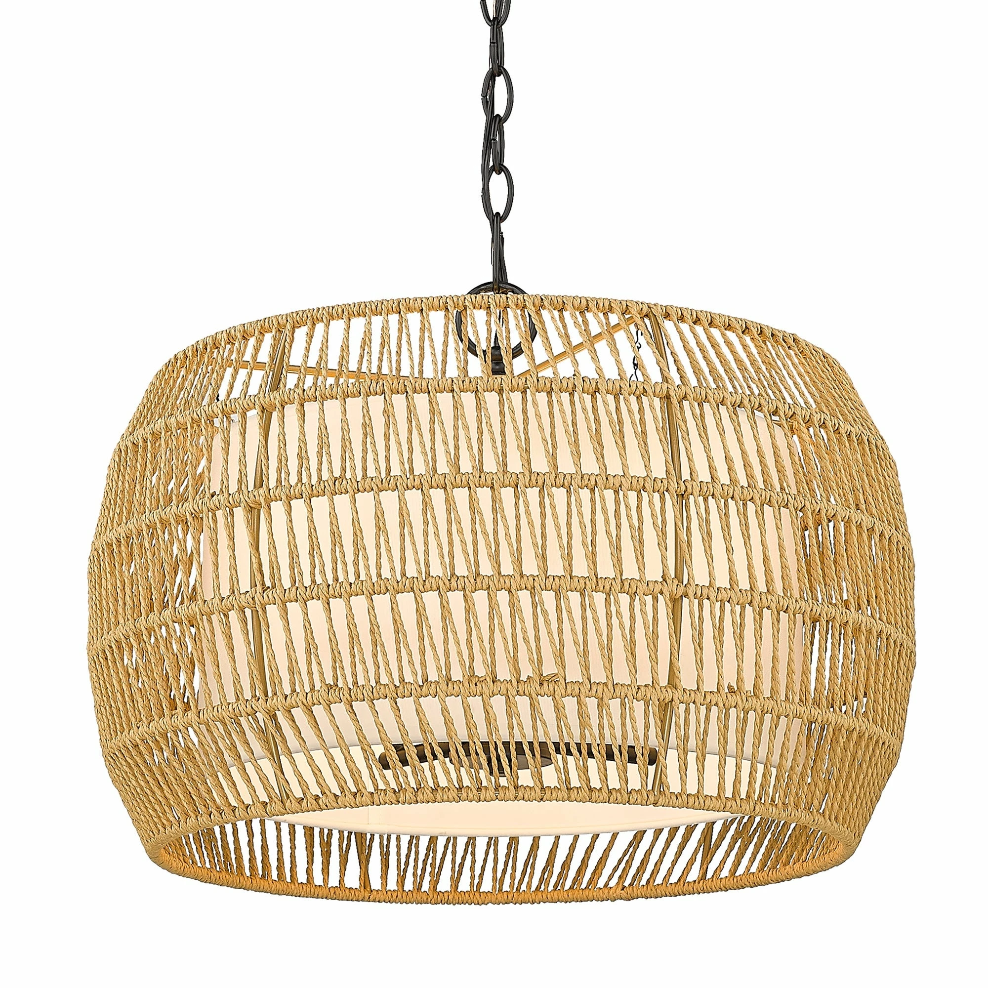 Coupon π― Golden Lighting Everly 4 Light Chandelier - 19"x13.5" Matte Black With Modern Black Rattan π― 9 Coupon π― Golden Lighting Everly 4 Light Chandelier - 19"x13.5" Matte Black With Modern Black Rattan π― - Image 7