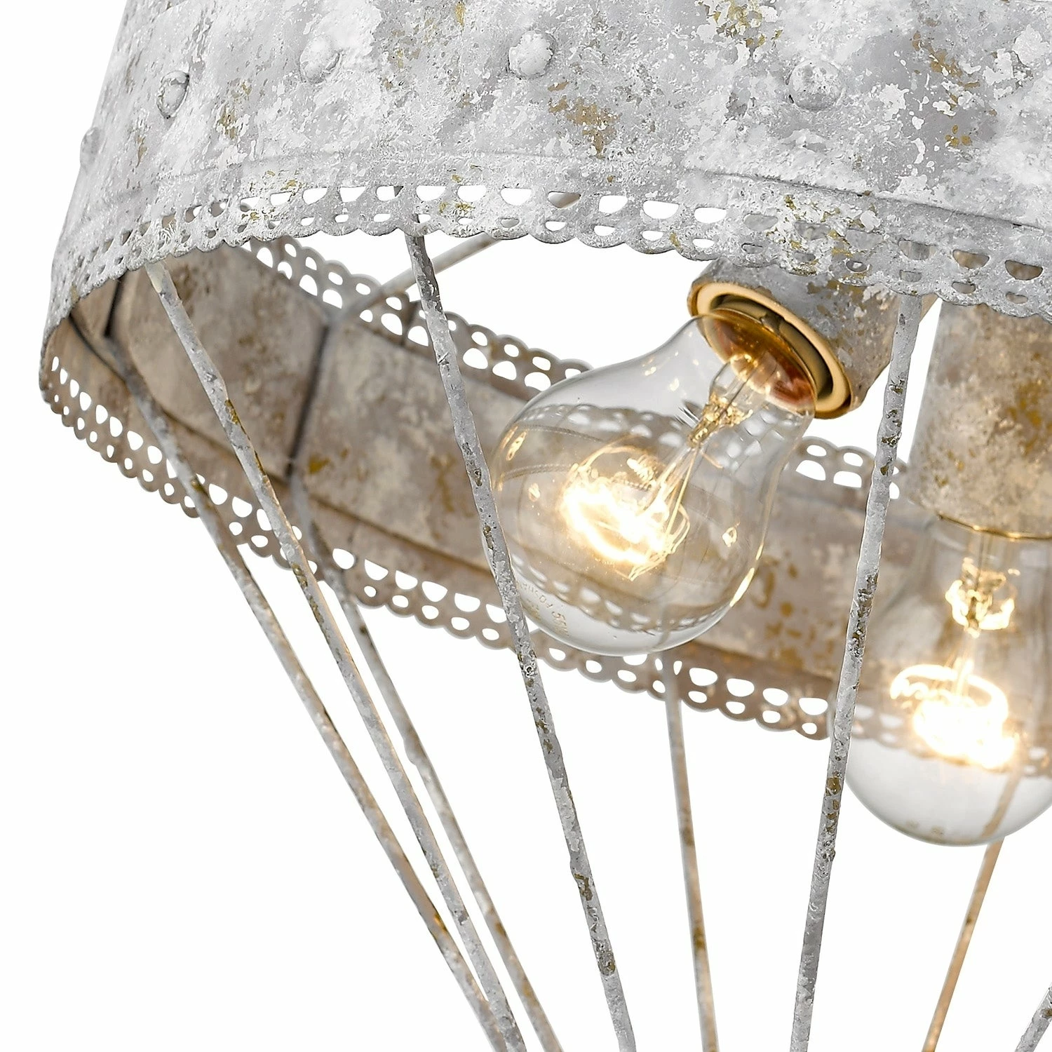 New β Golden Lighting Ferris Semi-Flush In Oyster π 5 New β Golden Lighting Ferris Semi-Flush In Oyster π - Image 3
