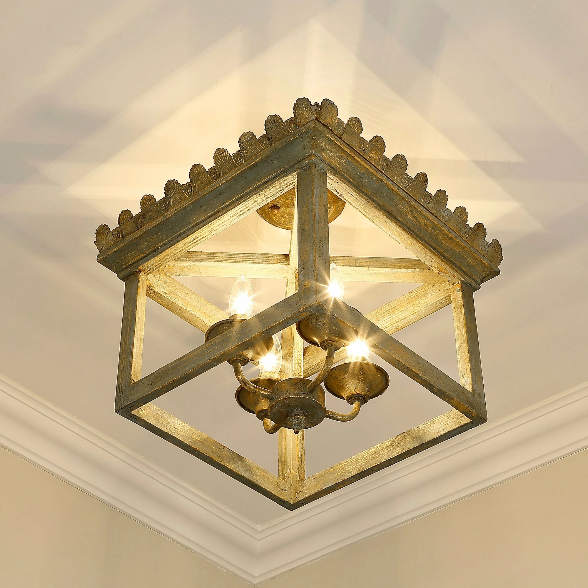Hot Sale π₯ Golden Lighting Finley Semi-Flush - 19x16.25" π 5 Hot Sale π₯ Golden Lighting Finley Semi-Flush - 19x16.25" π - Image 3
