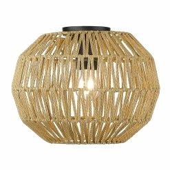 Alternative view of Hot Sale 😀 Golden Lighting Florence Flush Mount - Matte Black 👏