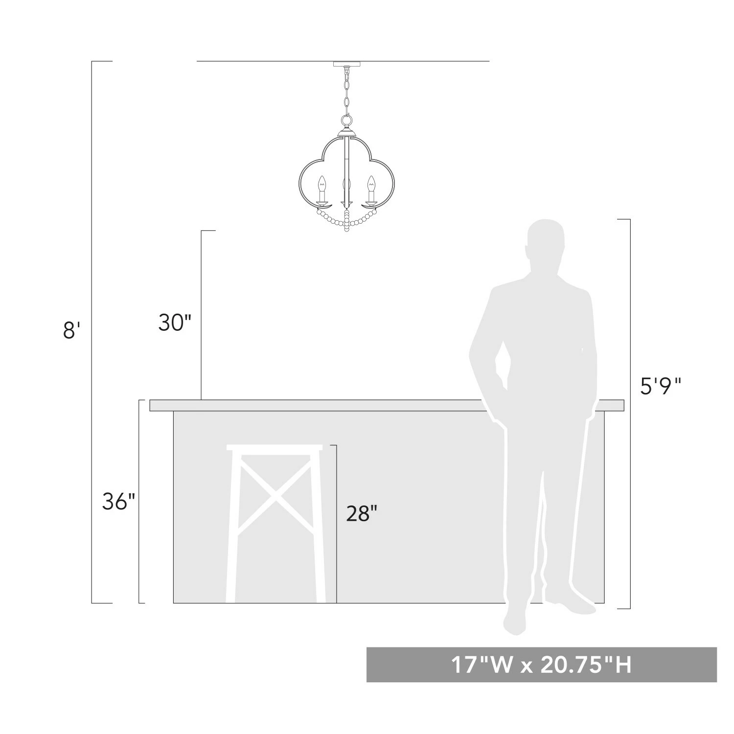 Flash Sale π Golden Lighting Flori 4 Light Pendant - 17"x20.75" π 3 Flash Sale π Golden Lighting Flori 4 Light Pendant - 17"x20.75" π