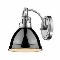 Hot Sale 😍 Golden LIghting Duncan Black 1-light Bath Vanity Fixture 😍