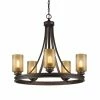 Flash Sale ✔️ Golden Lighting Hidalgo Bronze Steel 5-light Chandelier 🛒