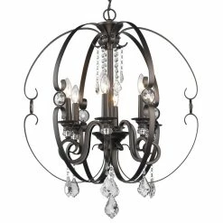 Cheapest π Golden Lighting Ella 6 Light Chandelier Bronze π