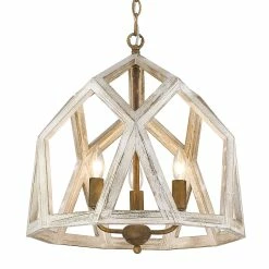 Coupon ๐ Golden Lighting Asher 3 Light Pendant ๐ฅ